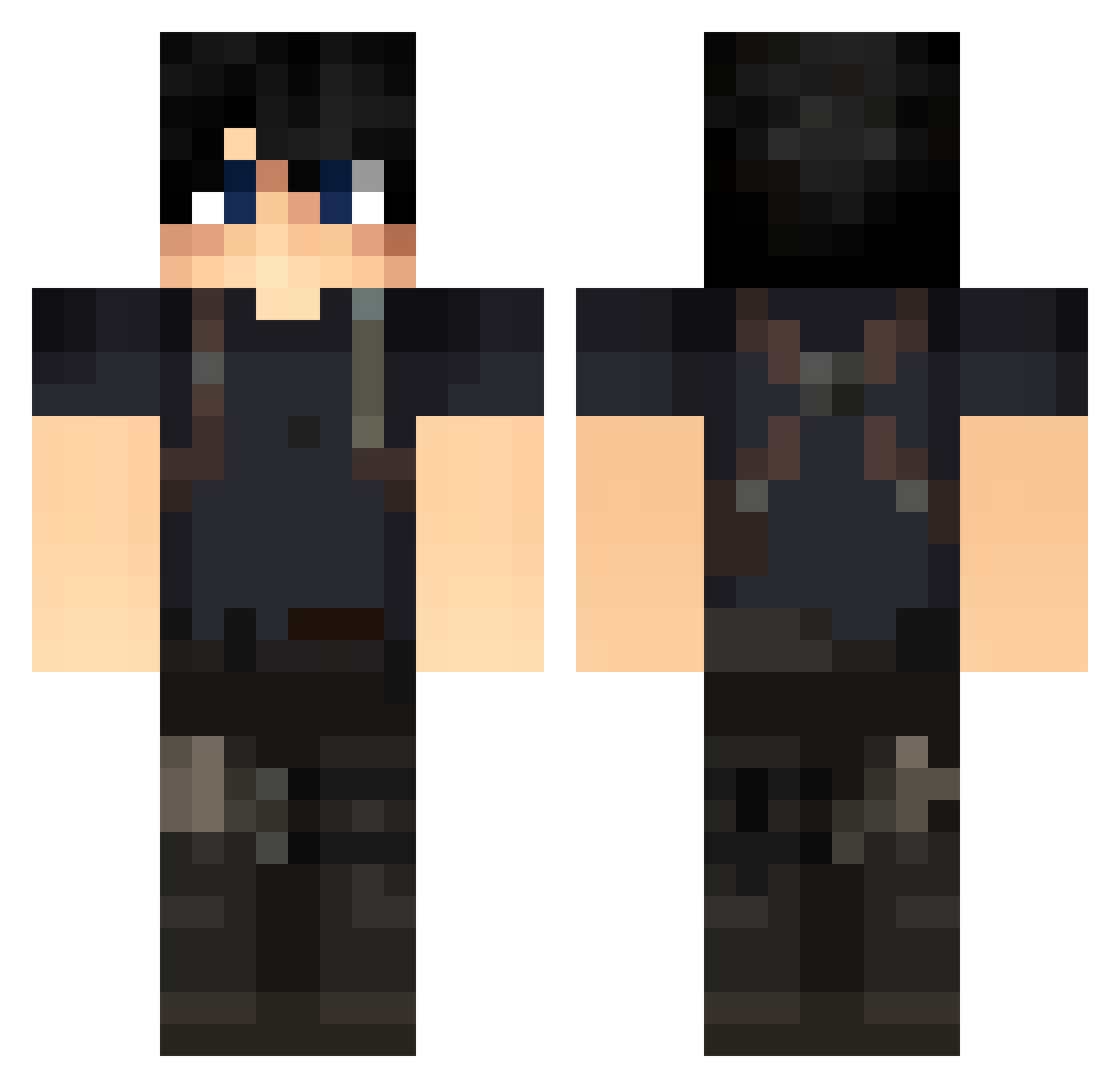 yamiyo5 Minecraft skin, front and back view