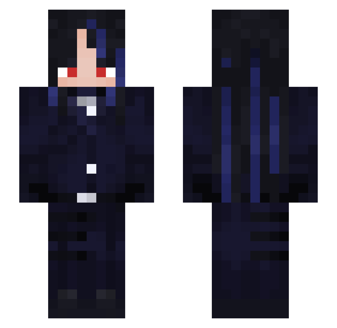 takaf1sh Minecraft skin, front and back view