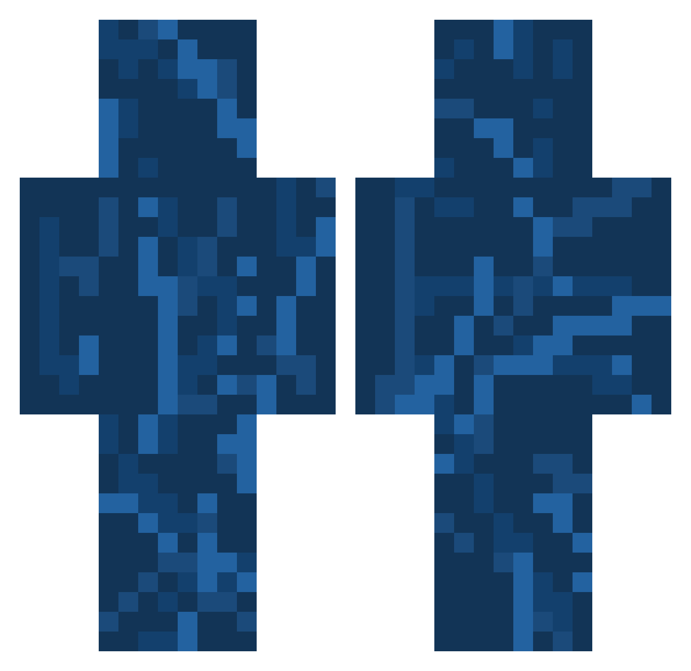 Seafall08 Minecraft skin, front and back view