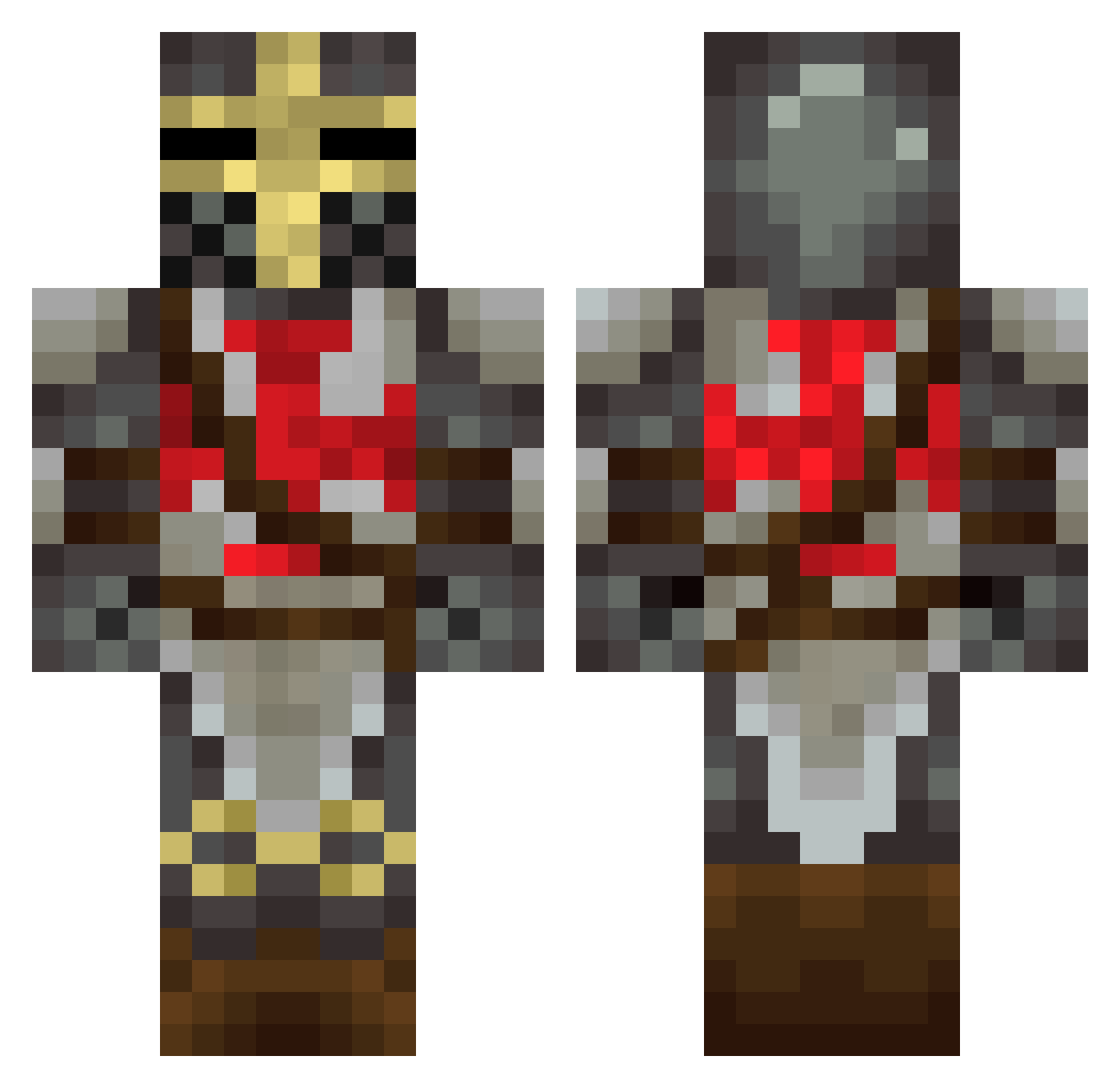 yapsalot1 Minecraft skin, front and back view