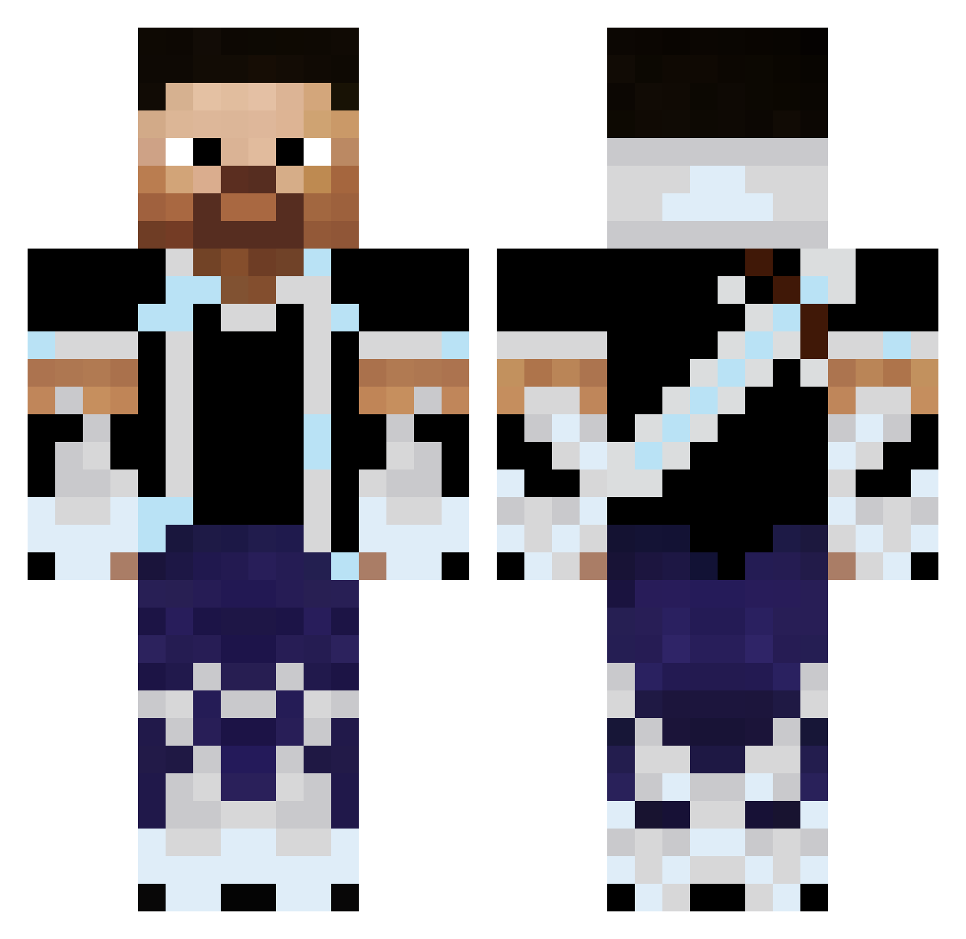 LSCWindstorm Minecraft skin, front and back view