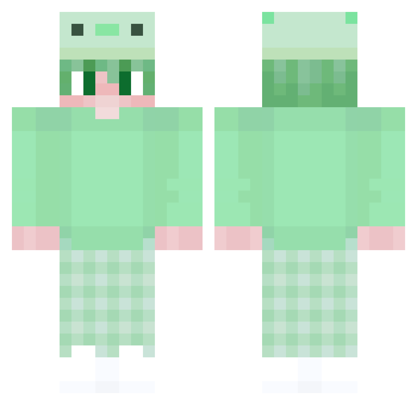 Teleski2703 Minecraft skin, front and back view