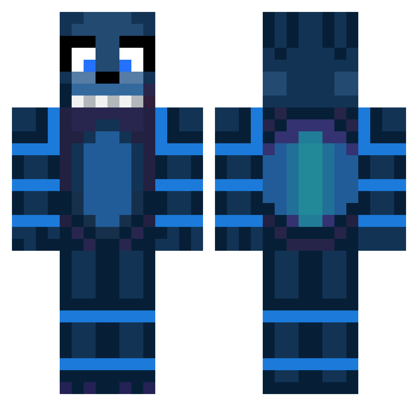 Nodens2011 Minecraft skin, front and back view