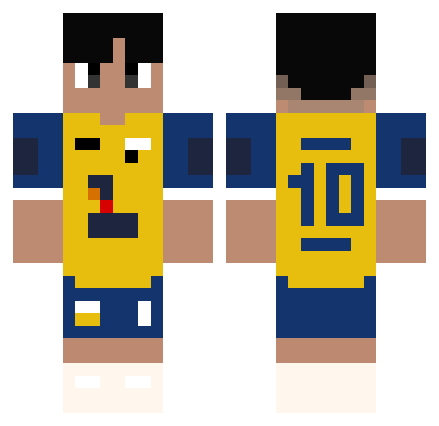 FryslanBoppe Minecraft skin, front and back view