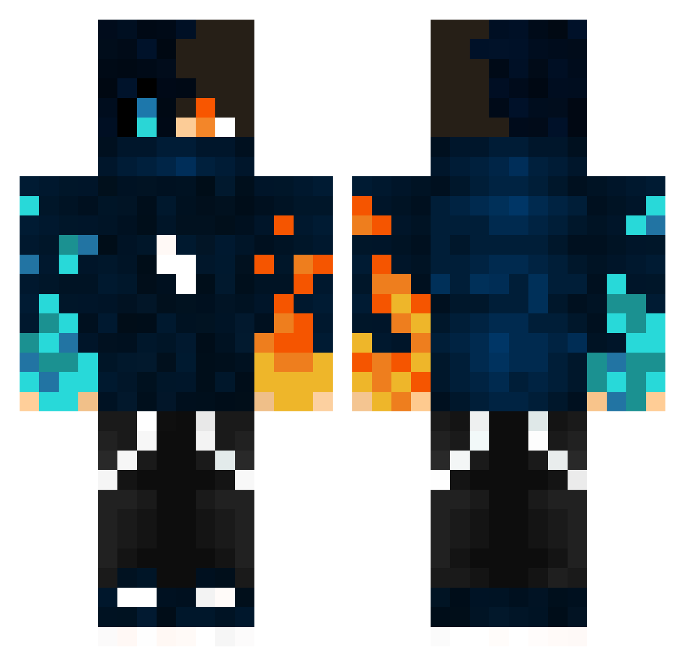 Kowalskiiiiii Minecraft skin, front and back view