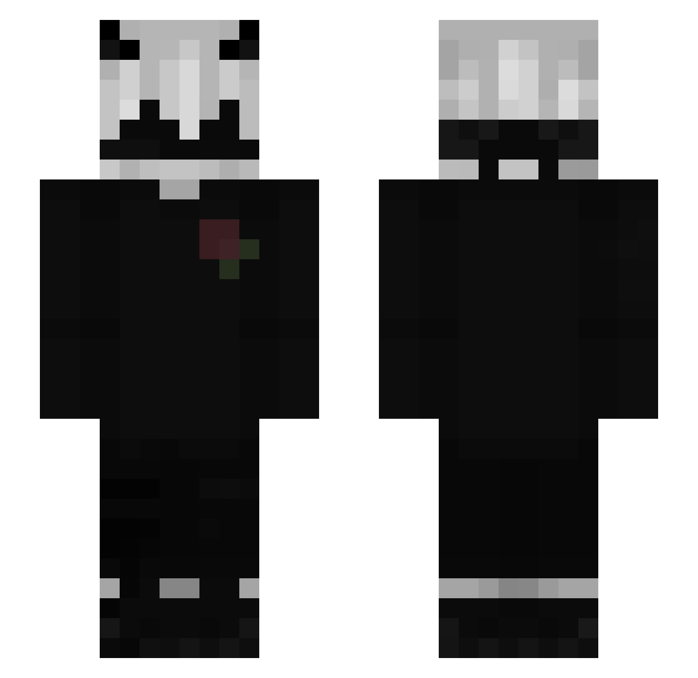 Ysw_ Minecraft skin, front and back view