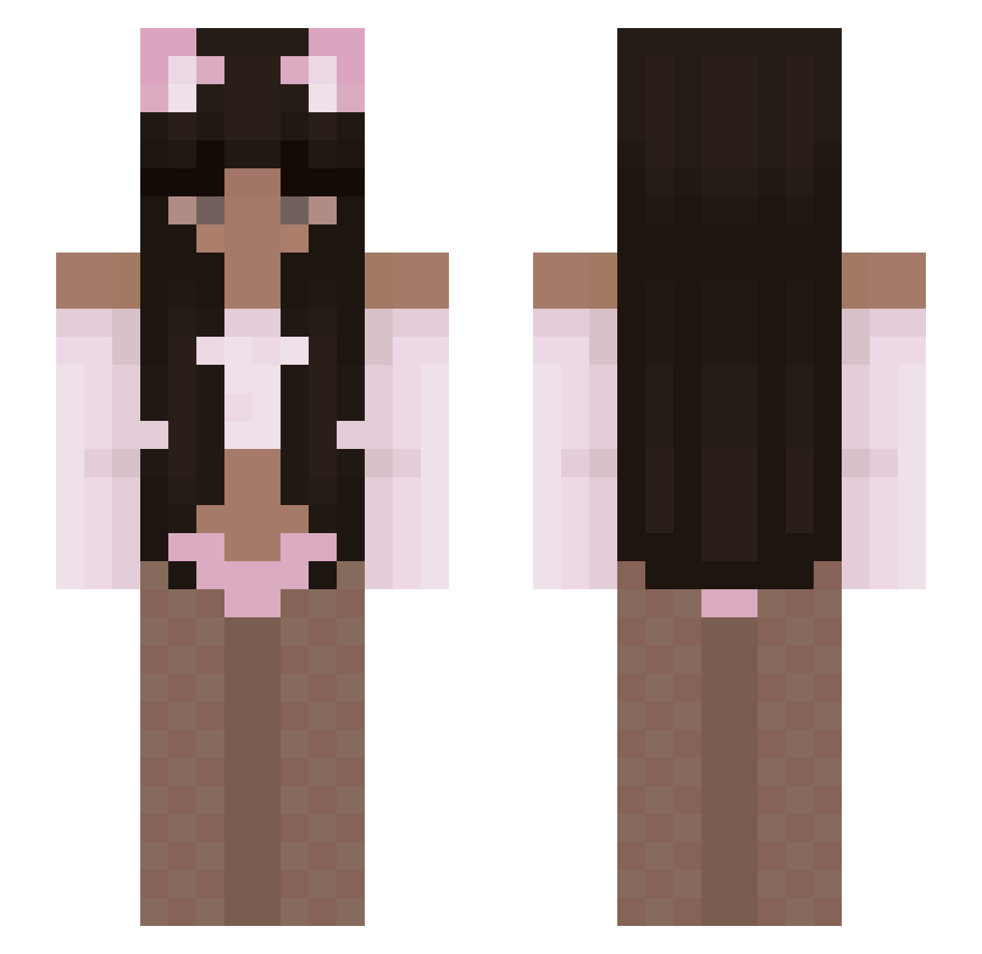 I_M_Unlegit Minecraft skin, front and back view