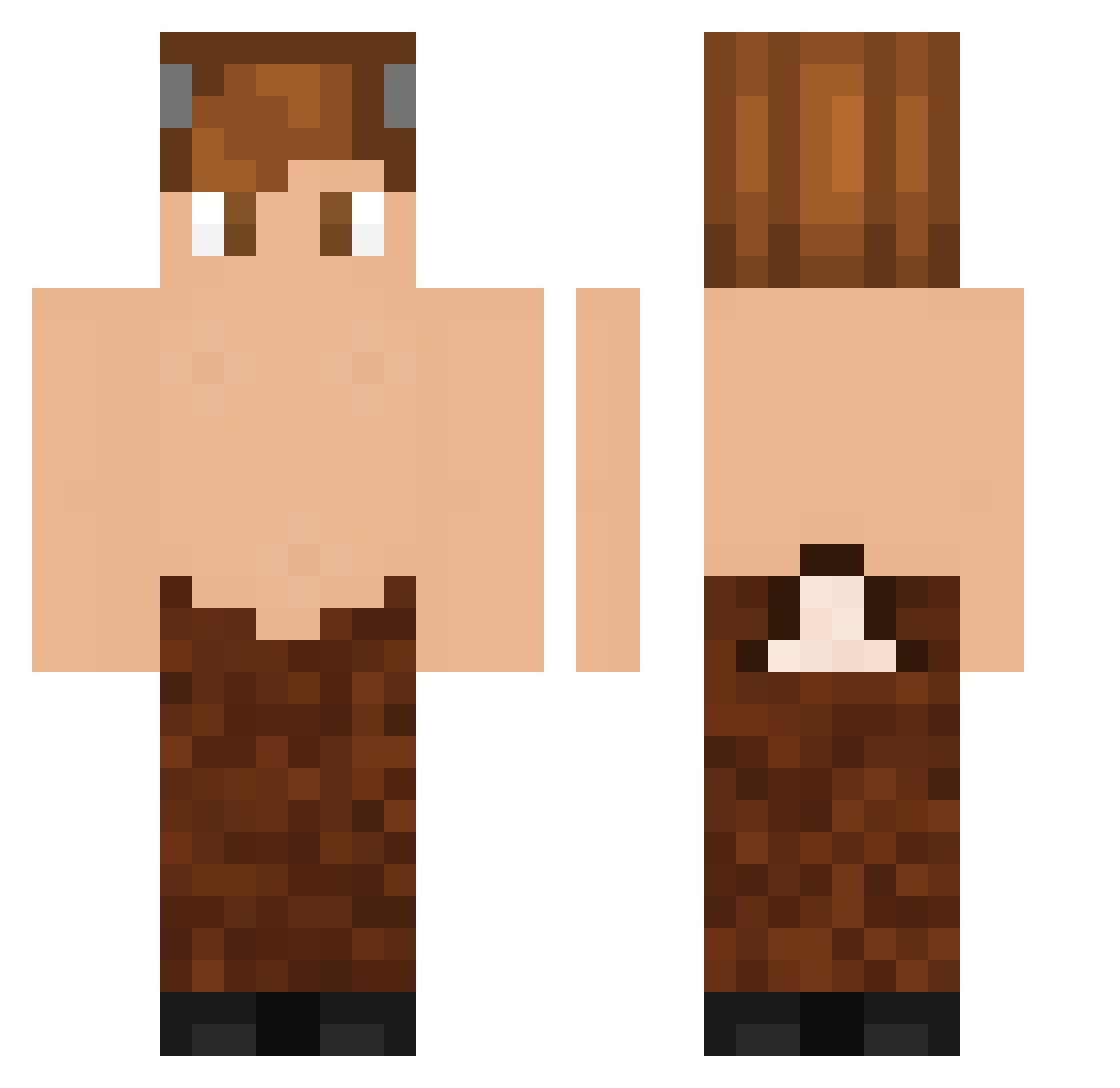 4yoB Minecraft skin, front and back view