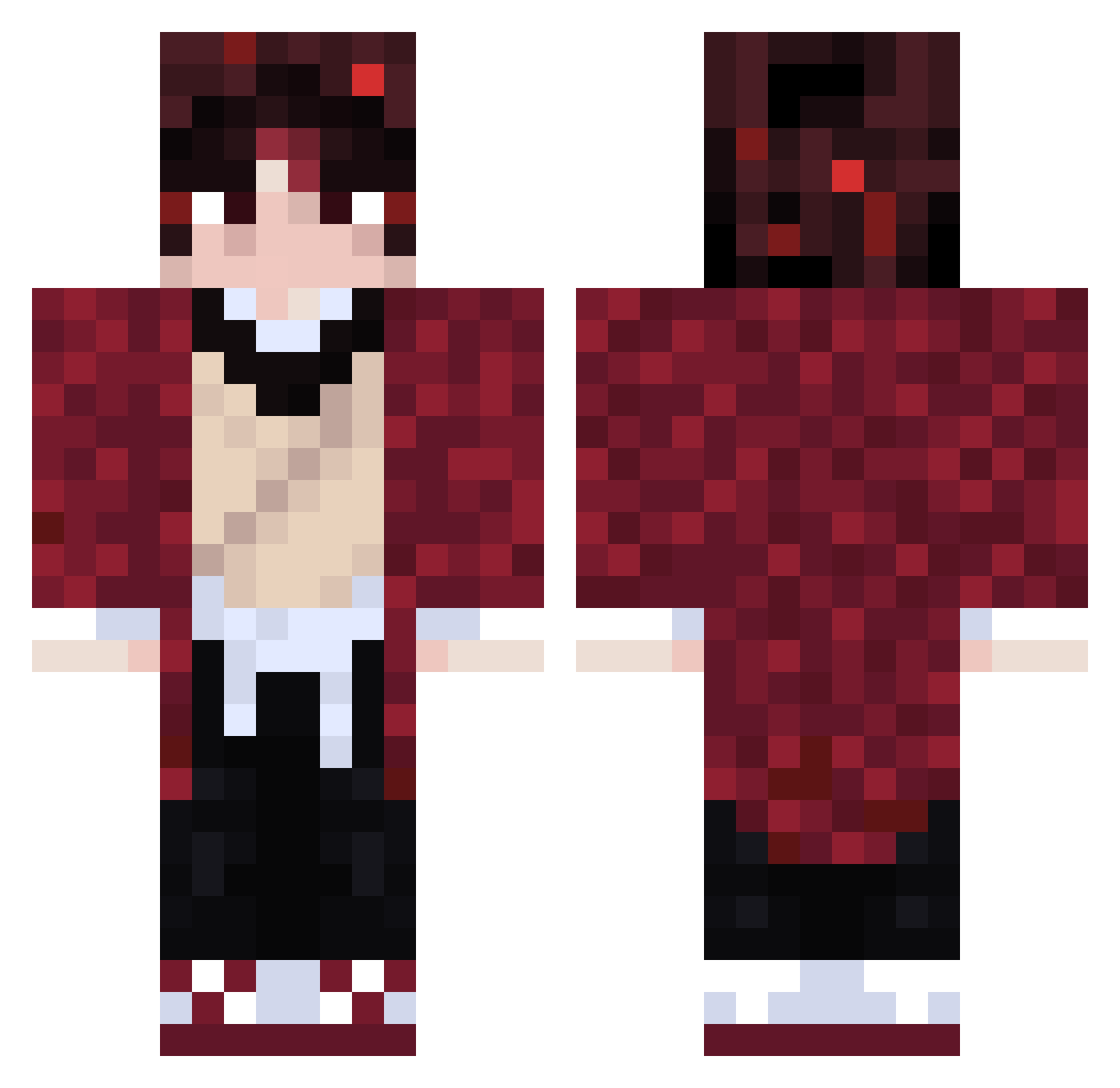 Lord_Bus Minecraft skin, front and back view
