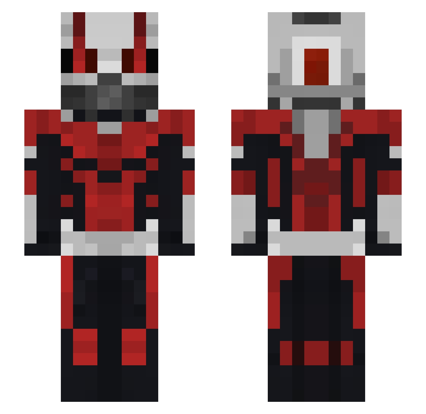 BartoszFM Minecraft skin, front and back view