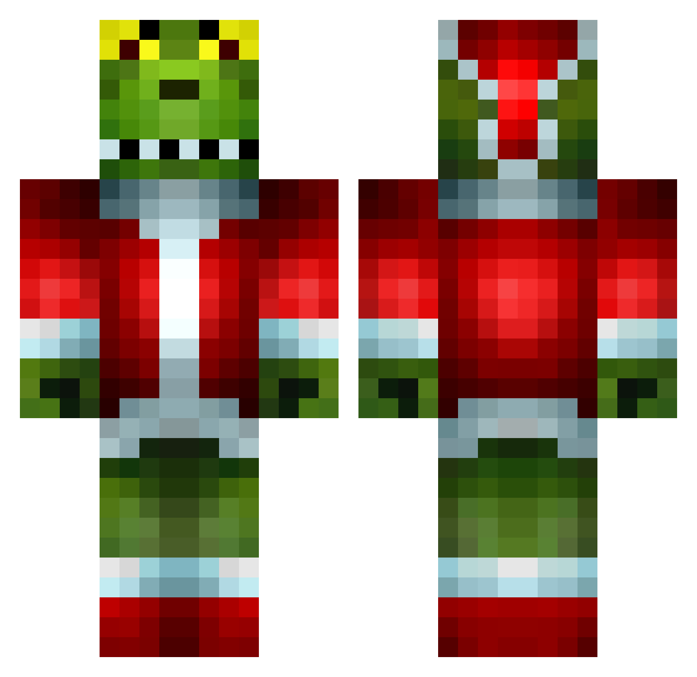 Vegardd Minecraft skin, front and back view