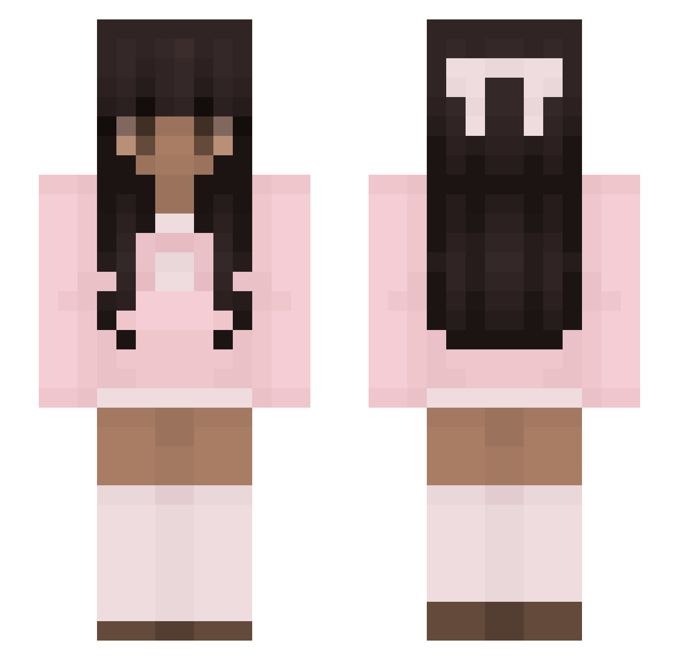 SonicIsFyre Minecraft skin, front and back view