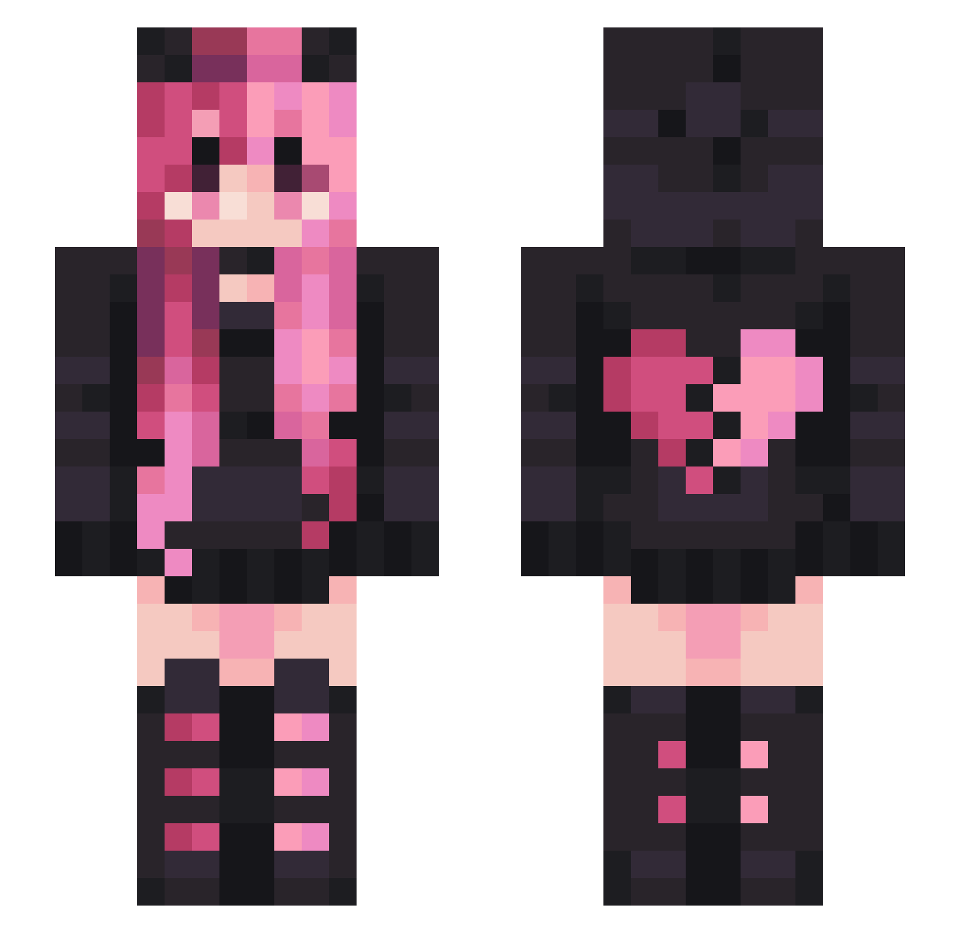 Sakura_1994 Minecraft skin, front and back view