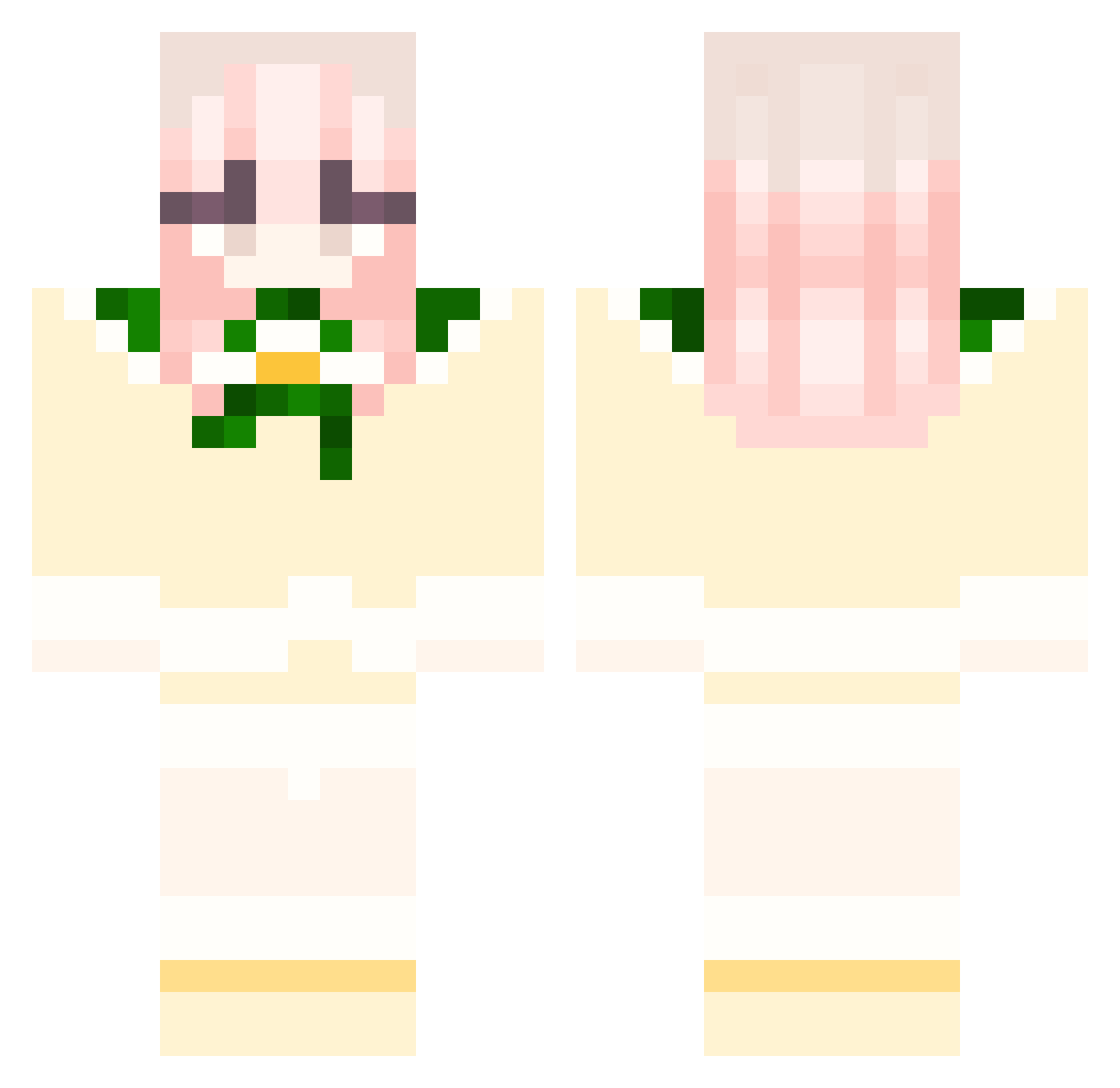 SNOWER_s Minecraft skin, front and back view