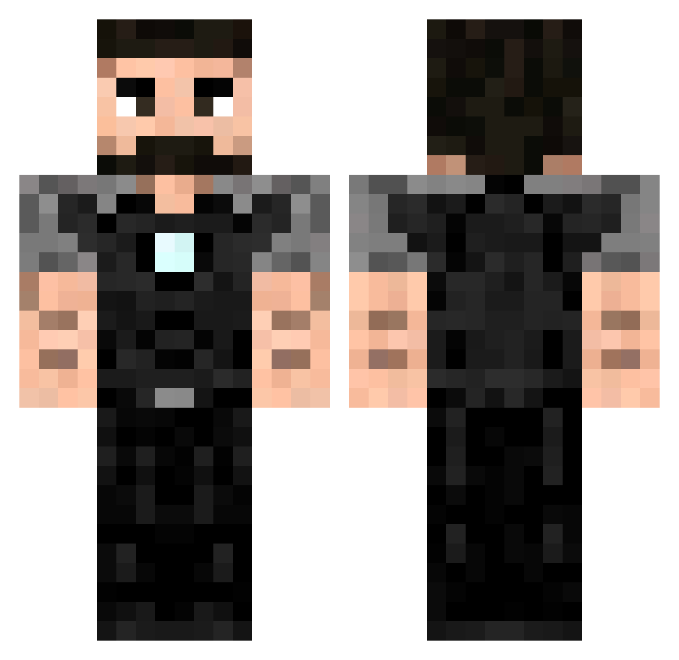 8davidd Minecraft skin, front and back view