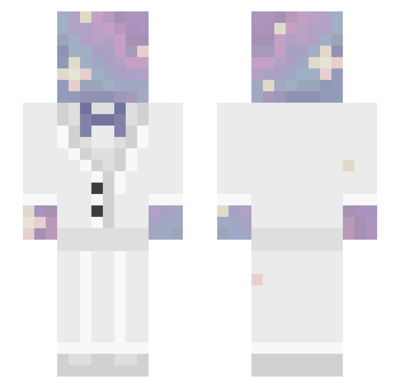 spacewalker3000 Minecraft skin, front and back view
