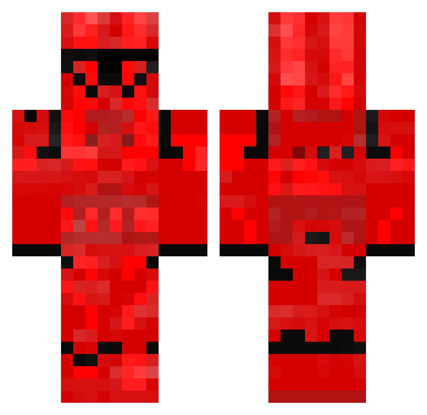 Alwni Minecraft skin, front and back view
