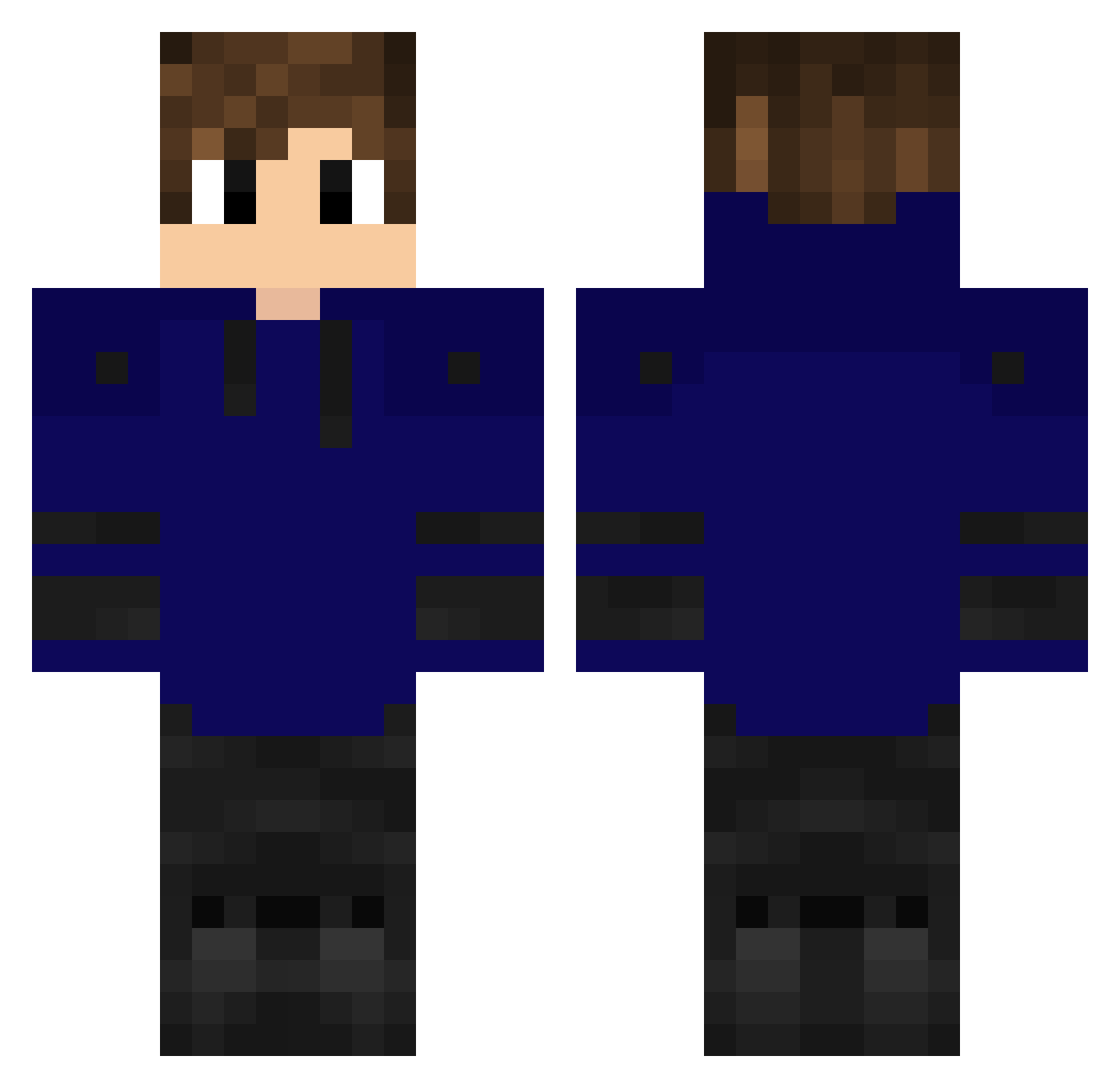 ZN_0 Minecraft skin, front and back view