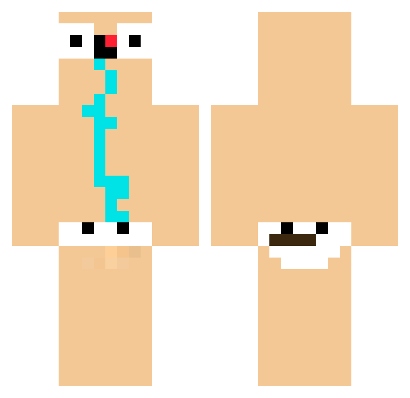 googoogaga5685 Minecraft skin, front and back view