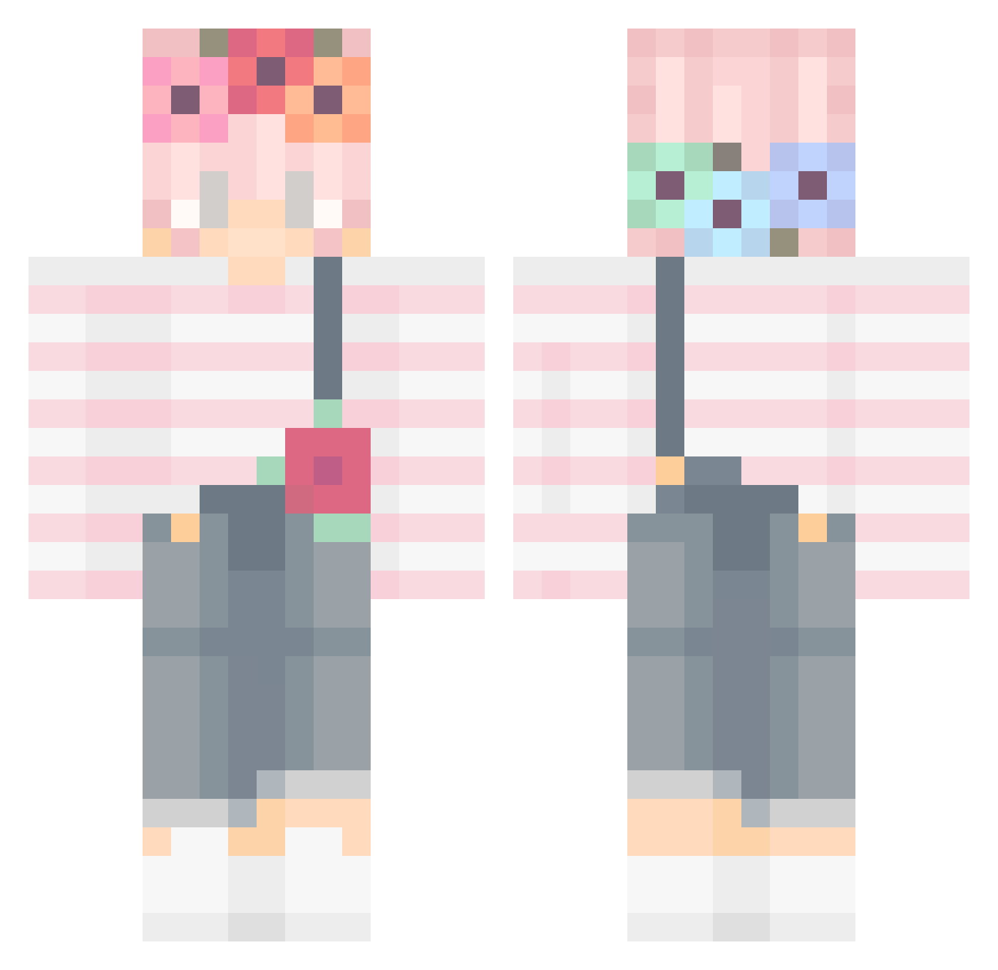 StarYeti69187 Minecraft skin, front and back view