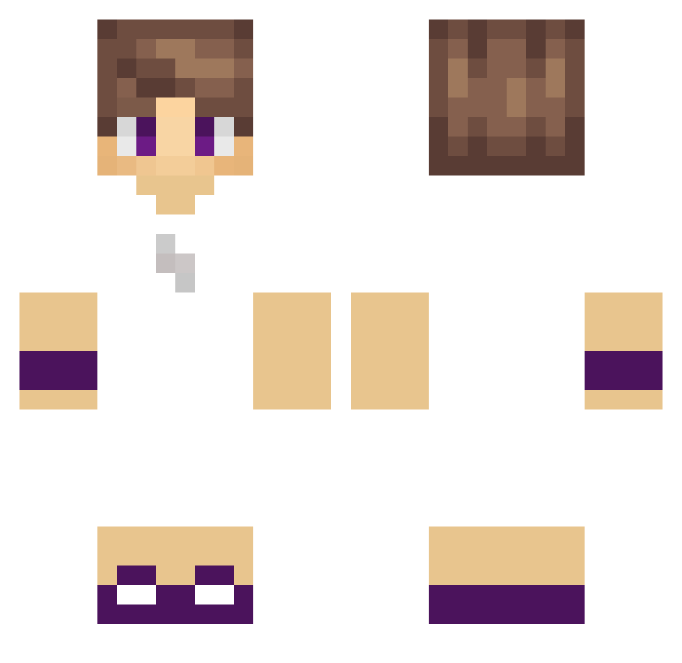 SarumanEmmi Minecraft skin, front and back view