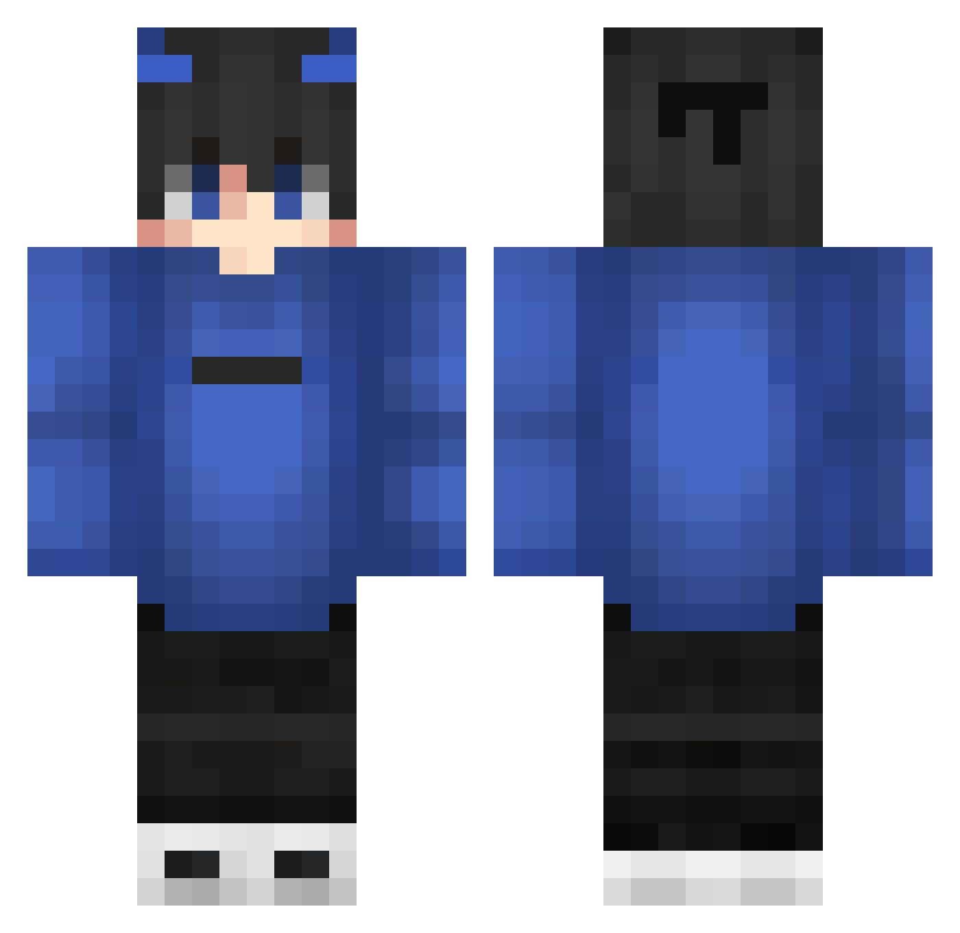 TheBestClutch2 Minecraft skin, front and back view