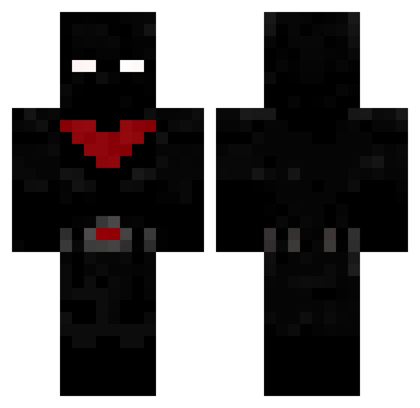 BurntPoptartz Minecraft skin, front and back view