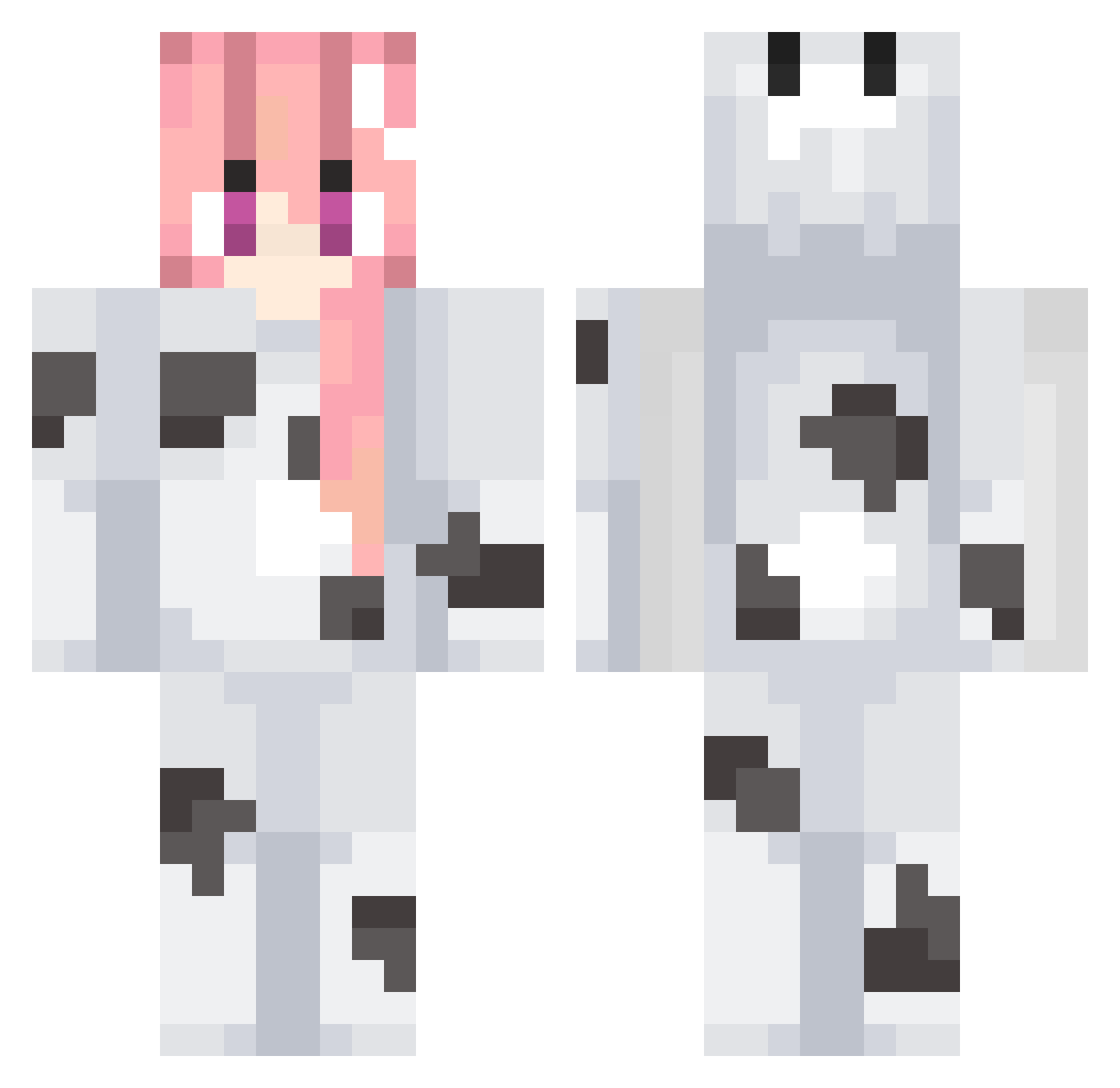 Philipous08 Minecraft skin, front and back view