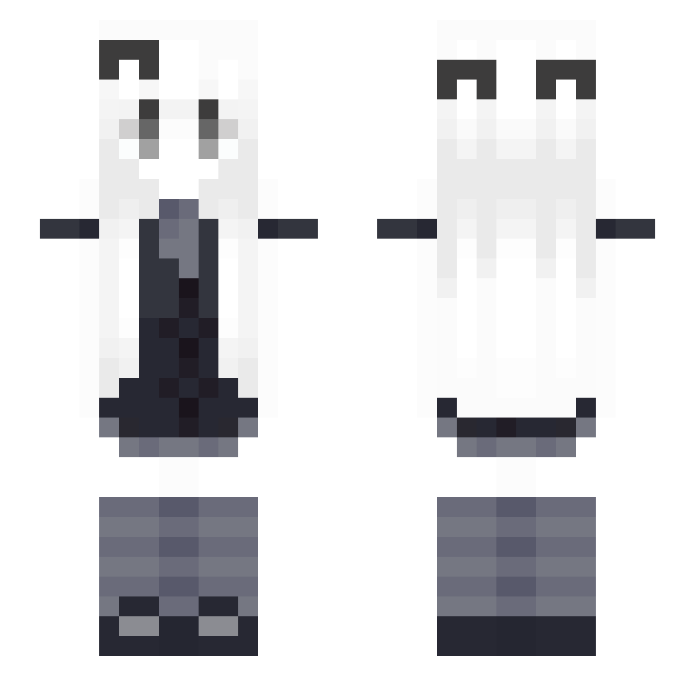 xhenn007 Minecraft skin, front and back view