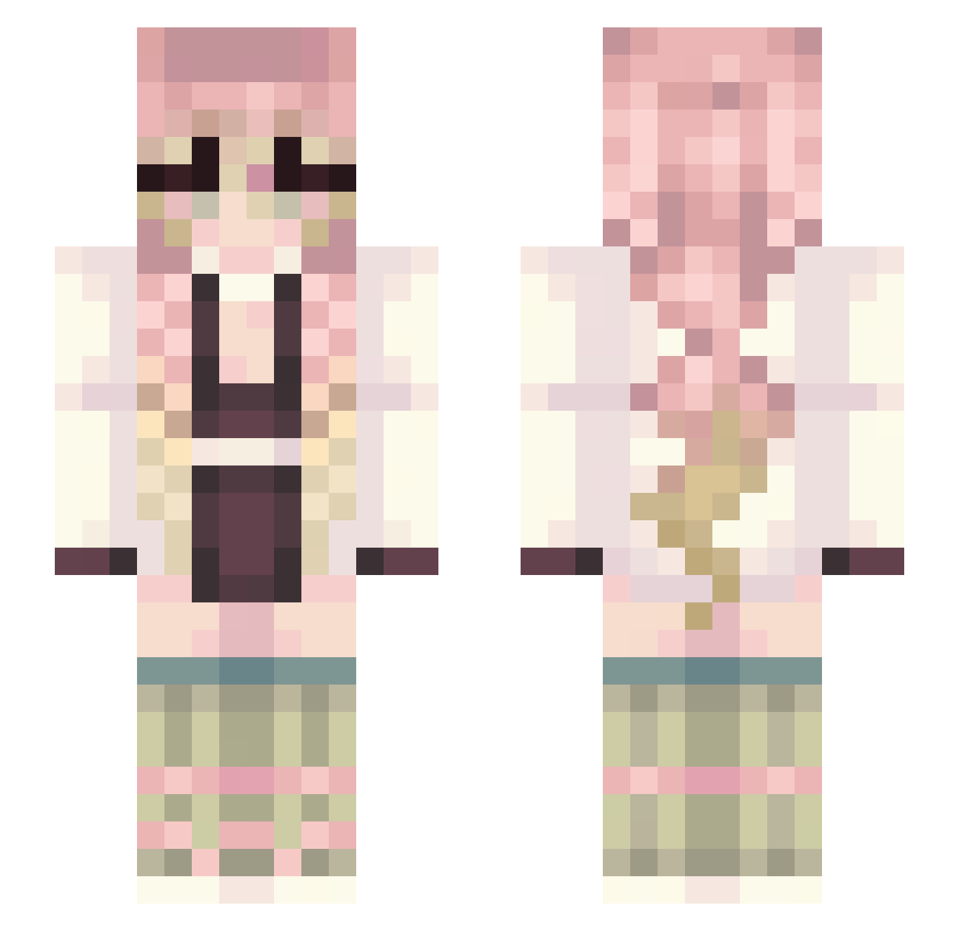 minionfart3000 Minecraft skin, front and back view