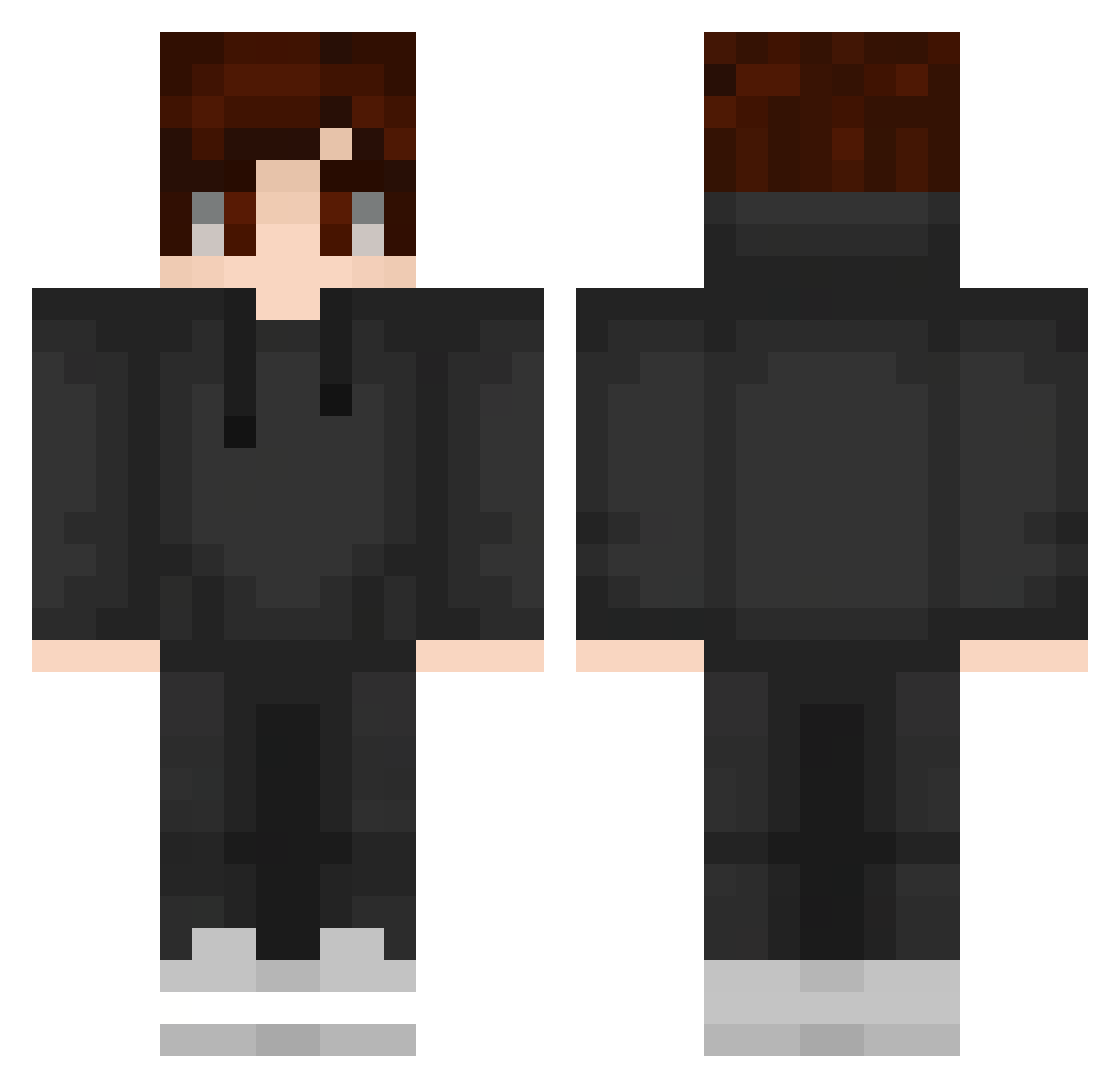 Ender_Banana120 Minecraft skin, front and back view