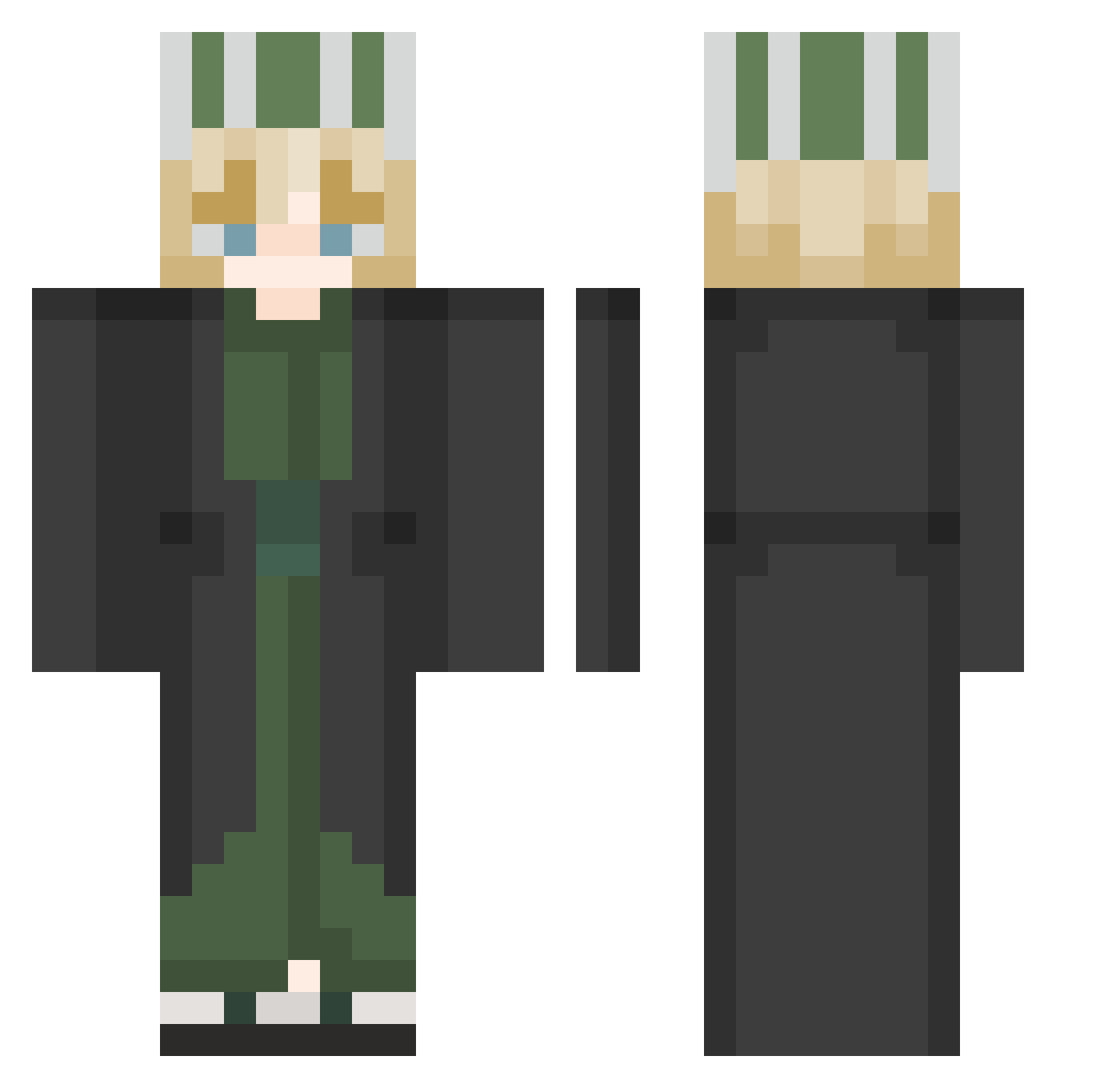 serene2000 Minecraft skin, front and back view