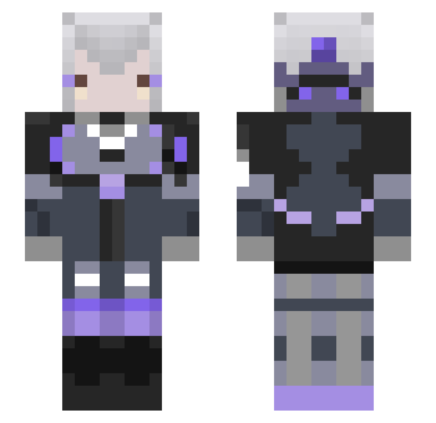fwww Minecraft skin, front and back view