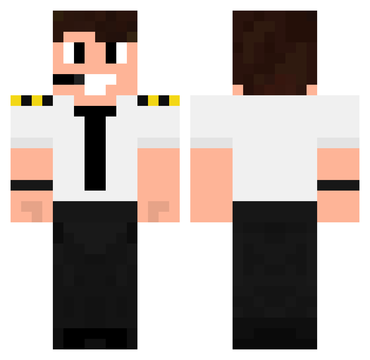 KalazOnYT Minecraft skin, front and back view