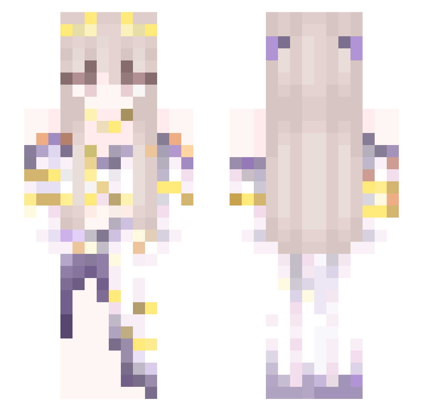 sleeepy_17 Minecraft skin, front and back view