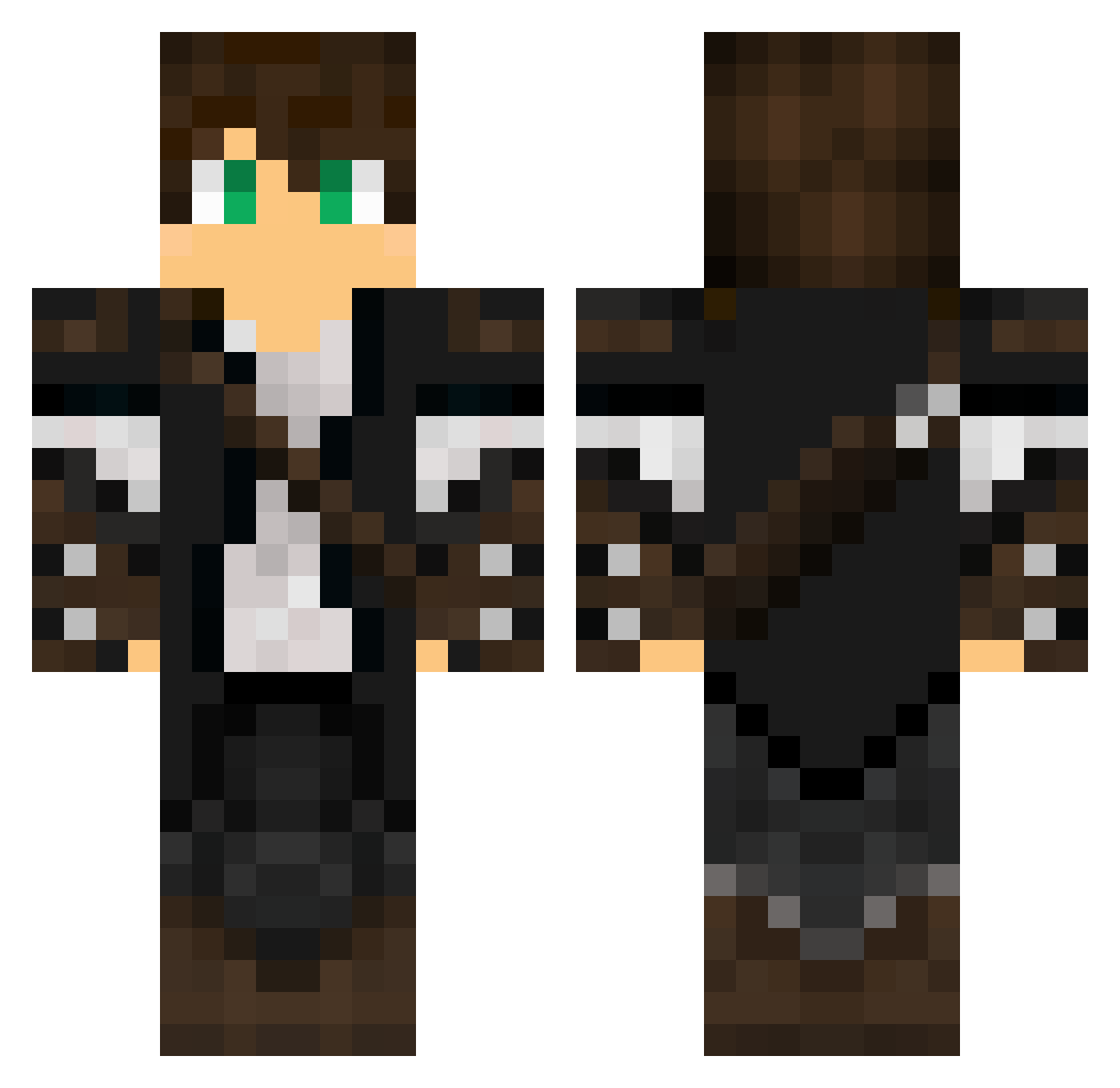 Seifer957 Minecraft skin, front and back view