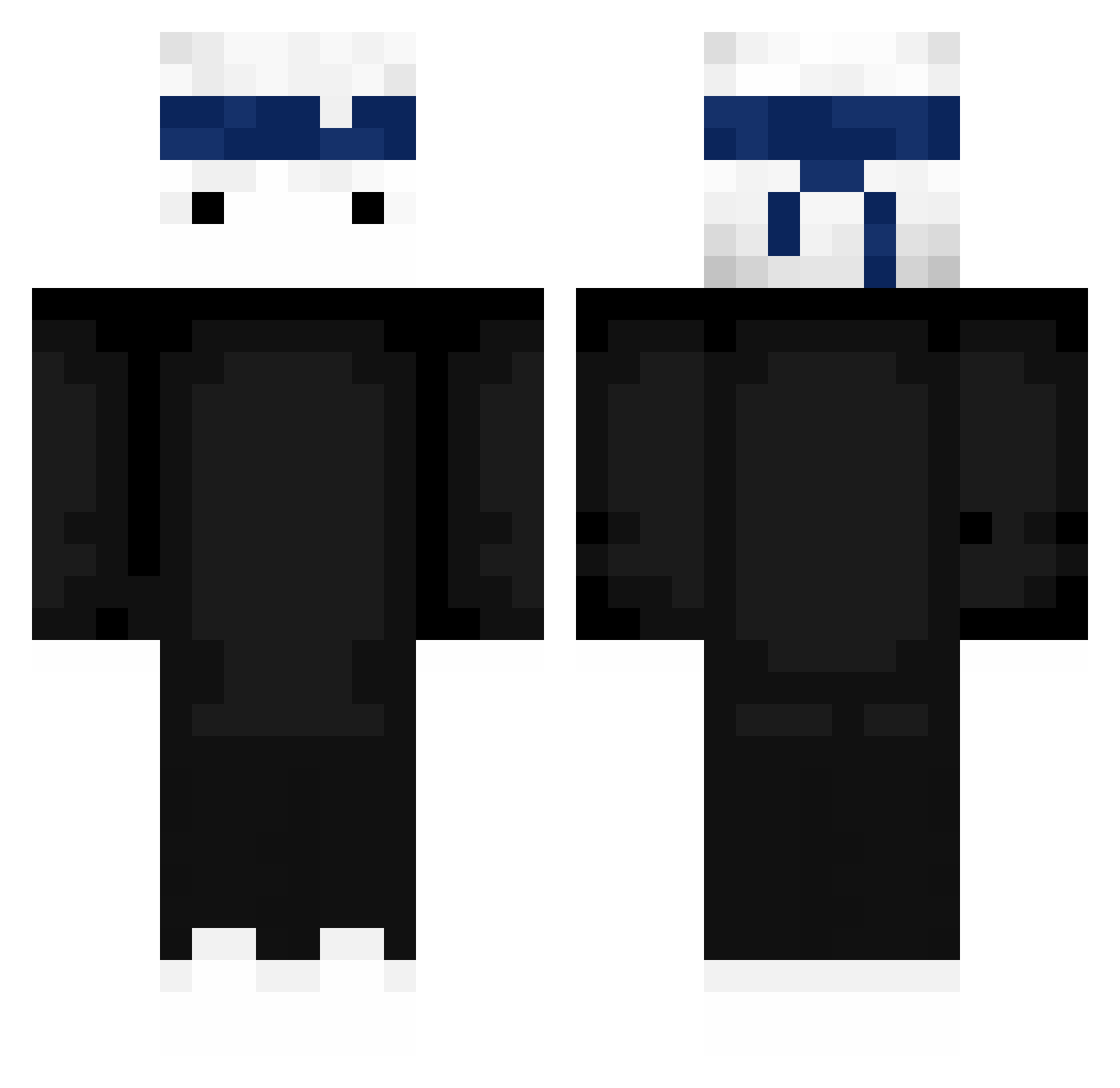 RuCas_LaS Minecraft skin, front and back view