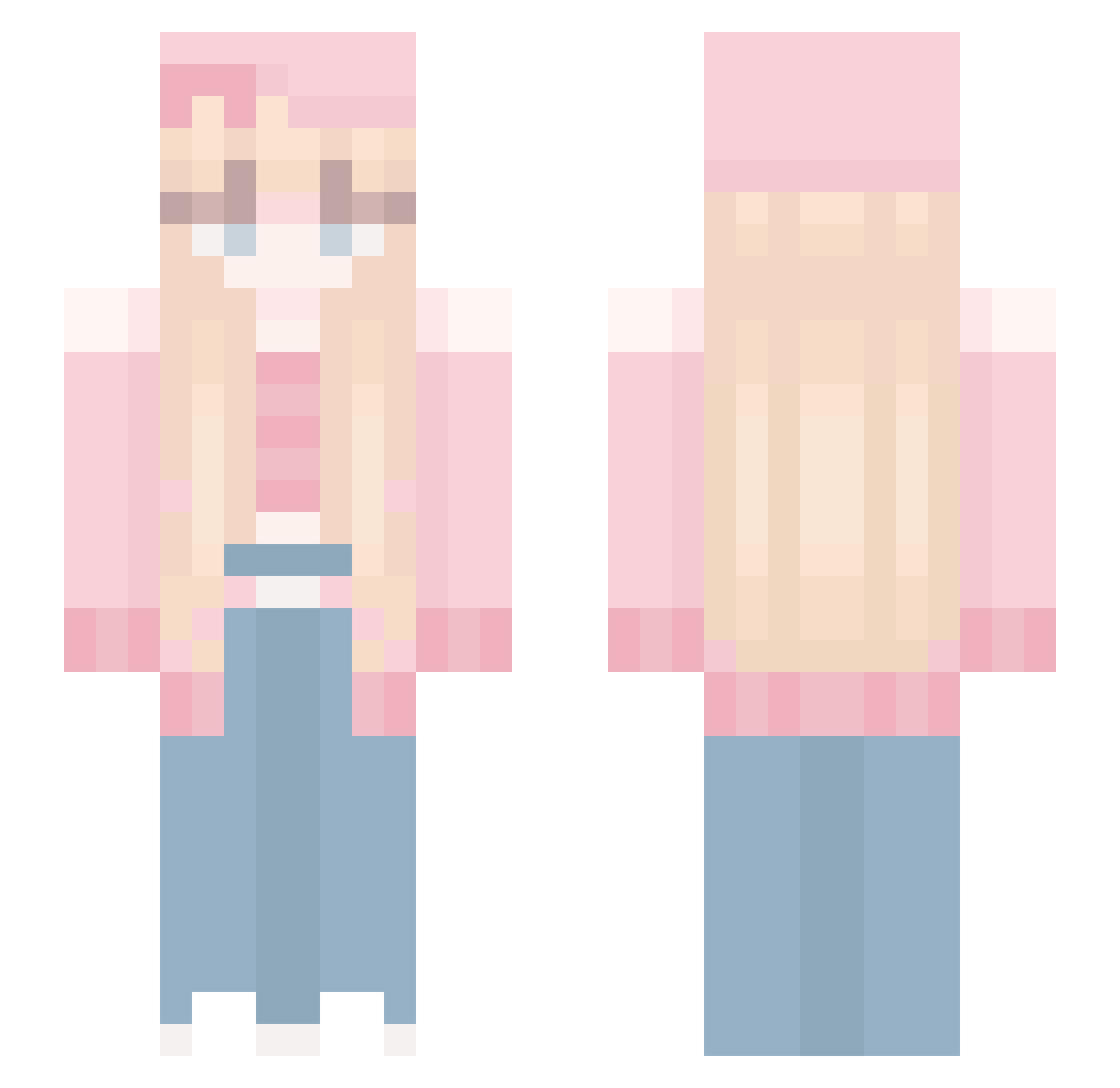shvlla_ Minecraft skin, front and back view