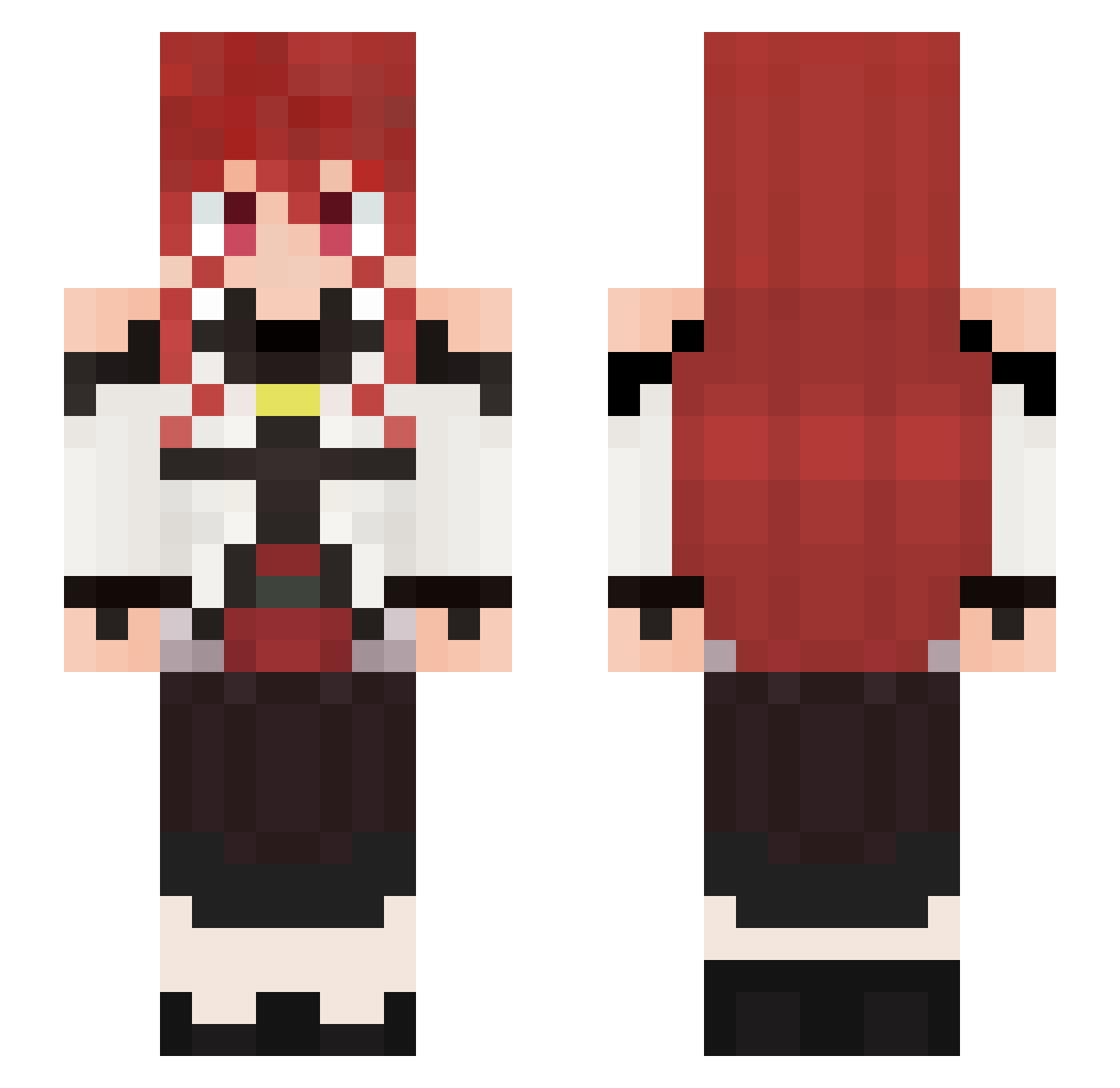 munonn Minecraft skin, front and back view