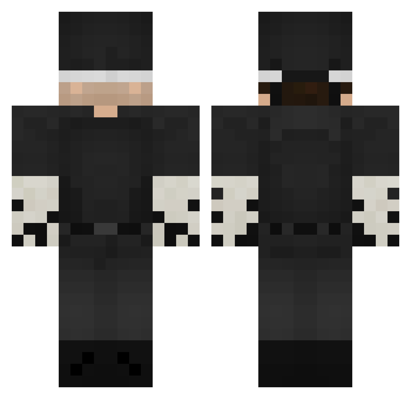 carld2 Minecraft skin, front and back view