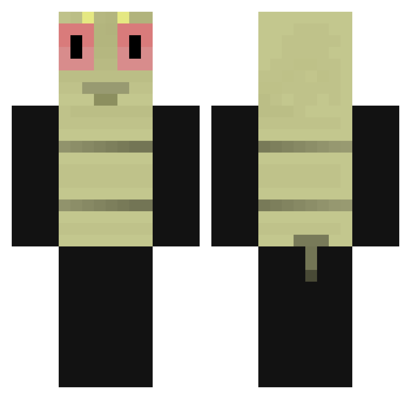 __ReaZzy Minecraft skin, front and back view
