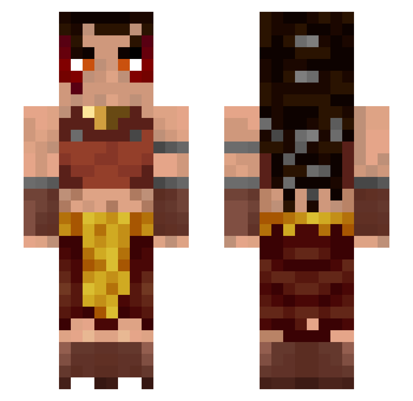 PanNorris507 Minecraft skin, front and back view