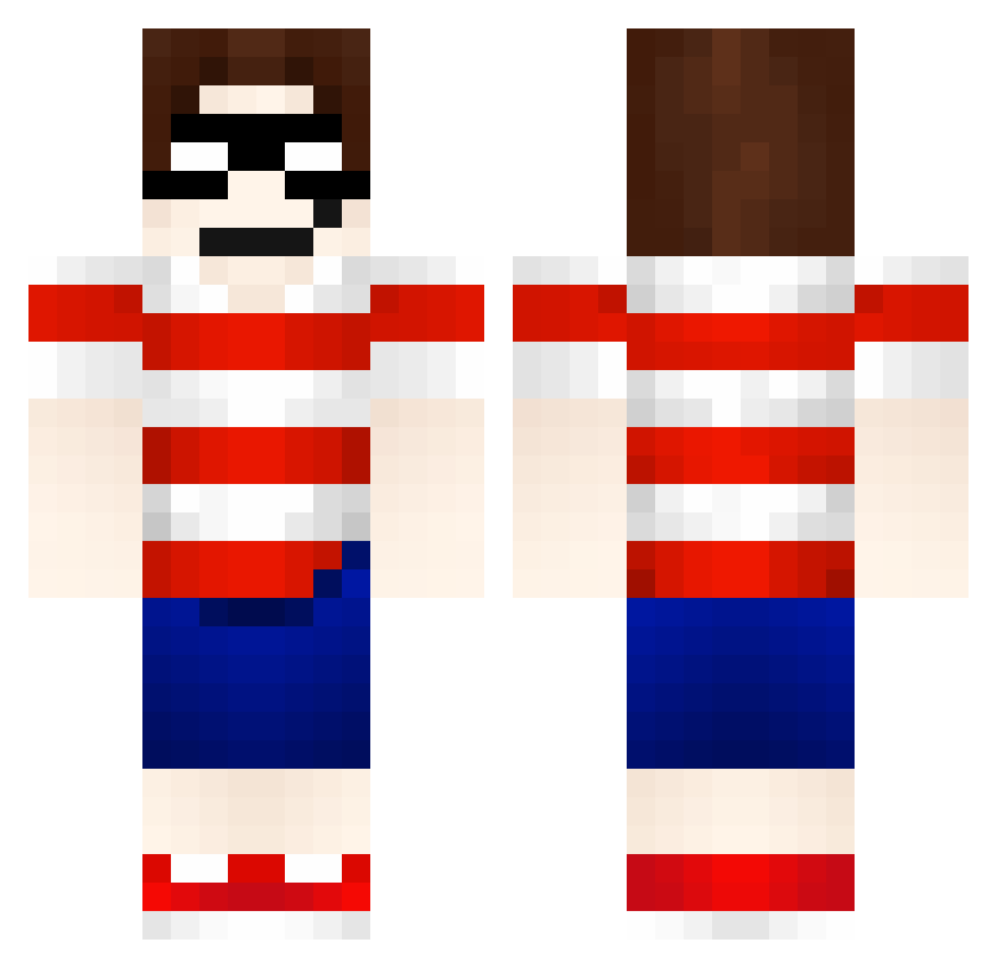 562artem562boss Minecraft skin, front and back view