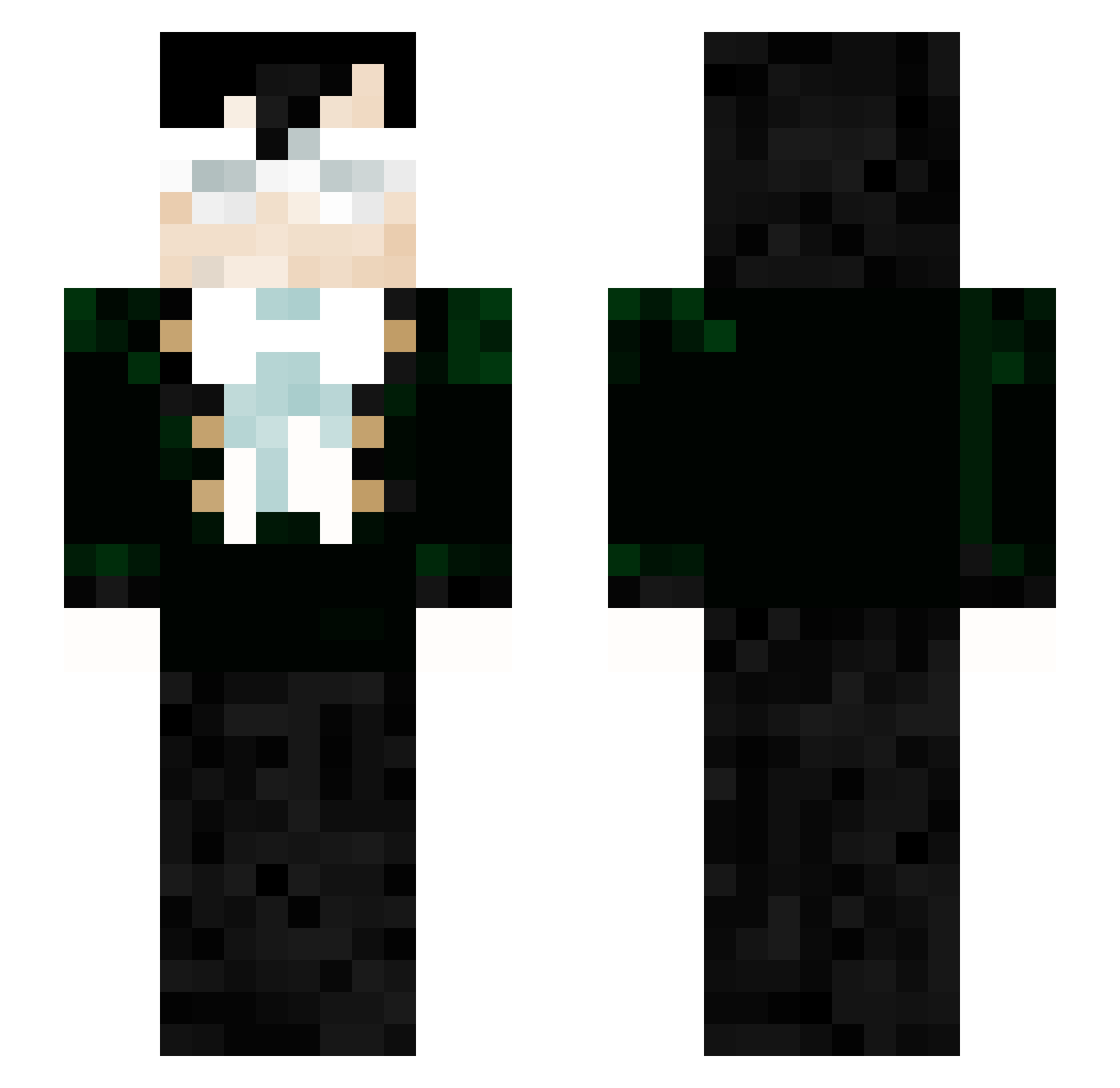 Joopy Minecraft skin, front and back view
