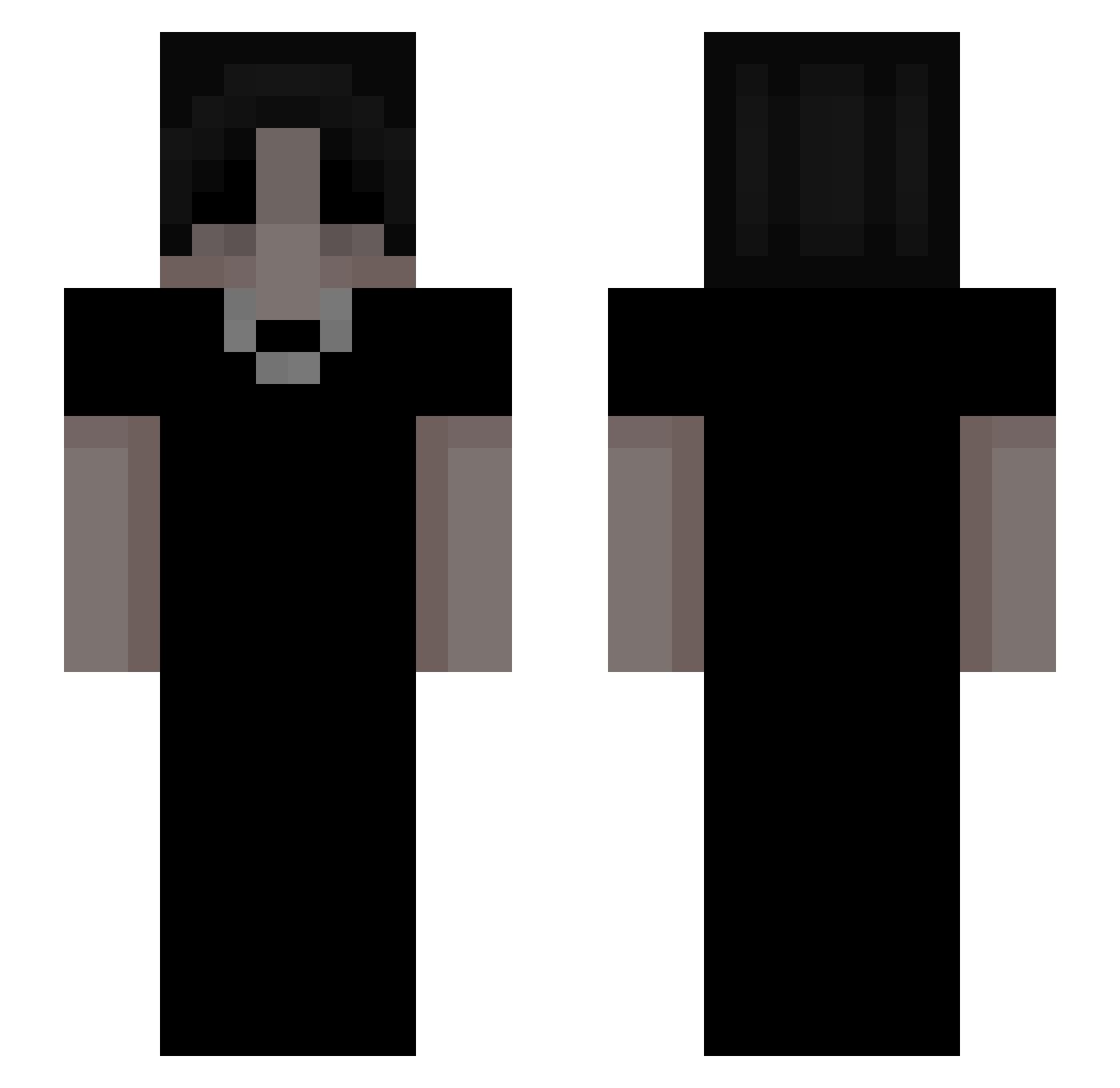smxirp Minecraft skin, front and back view