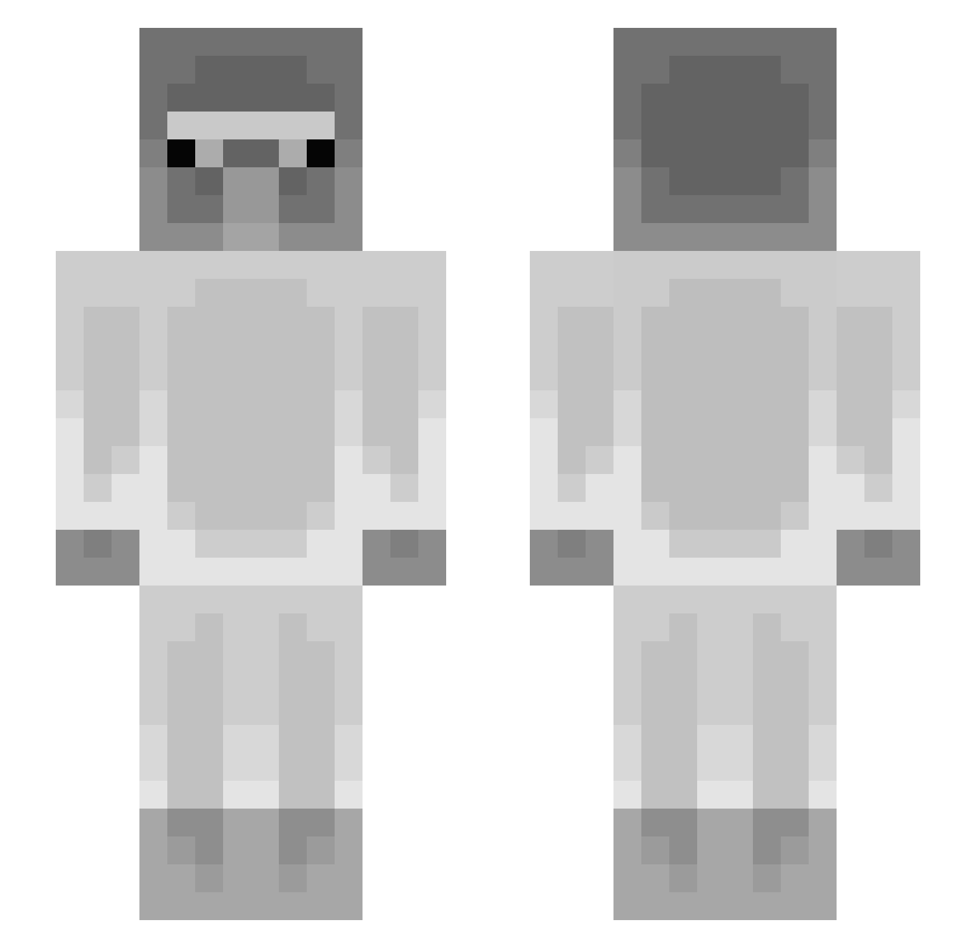 zbpnbln Minecraft skin, front and back view