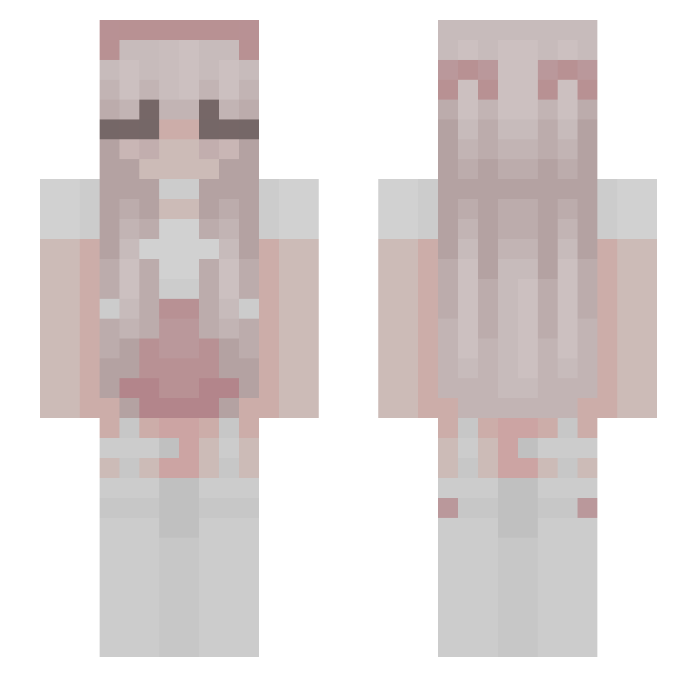 Magaylie_ Minecraft skin, front and back view