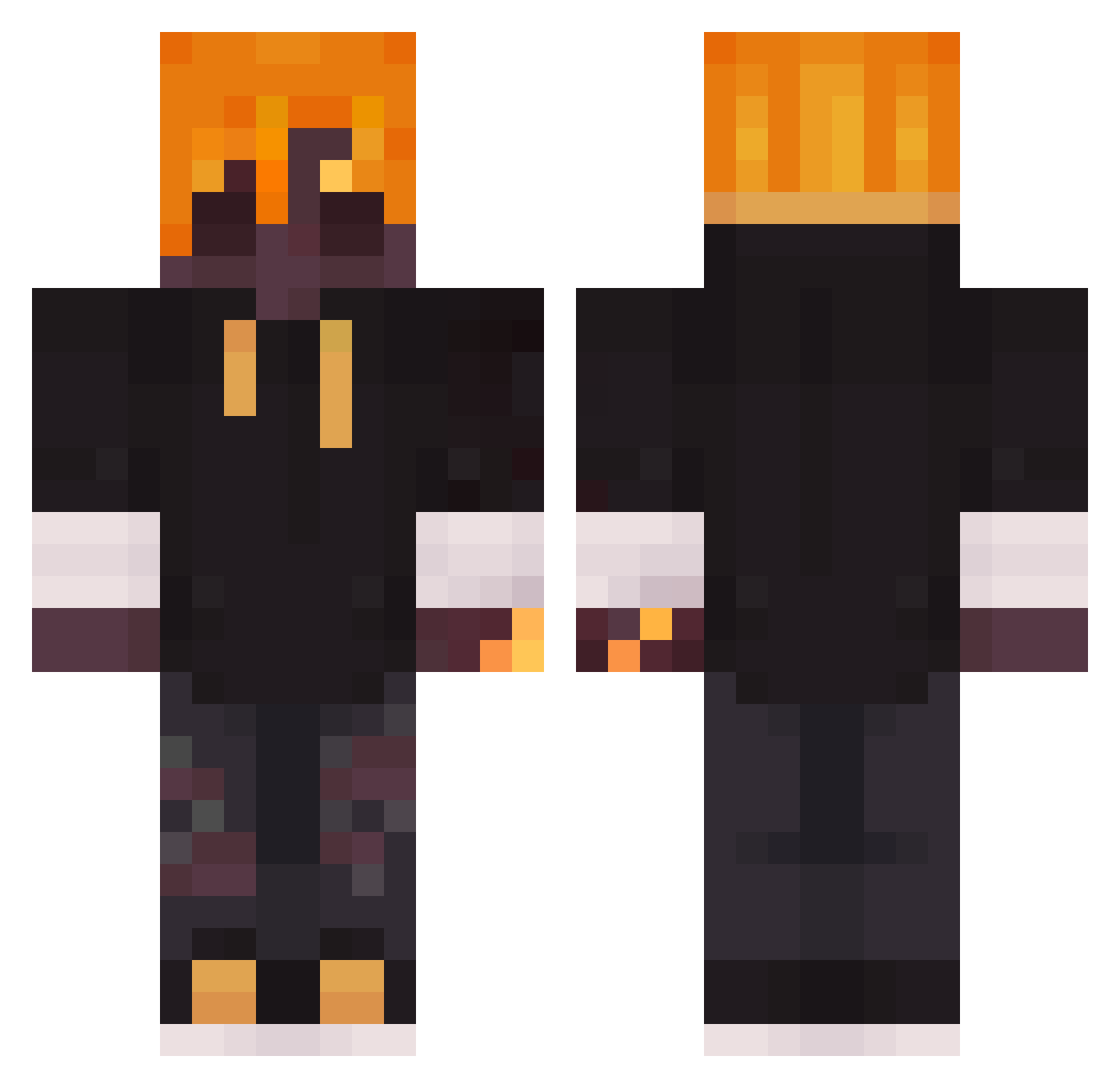 rodrigo14104 Minecraft skin, front and back view