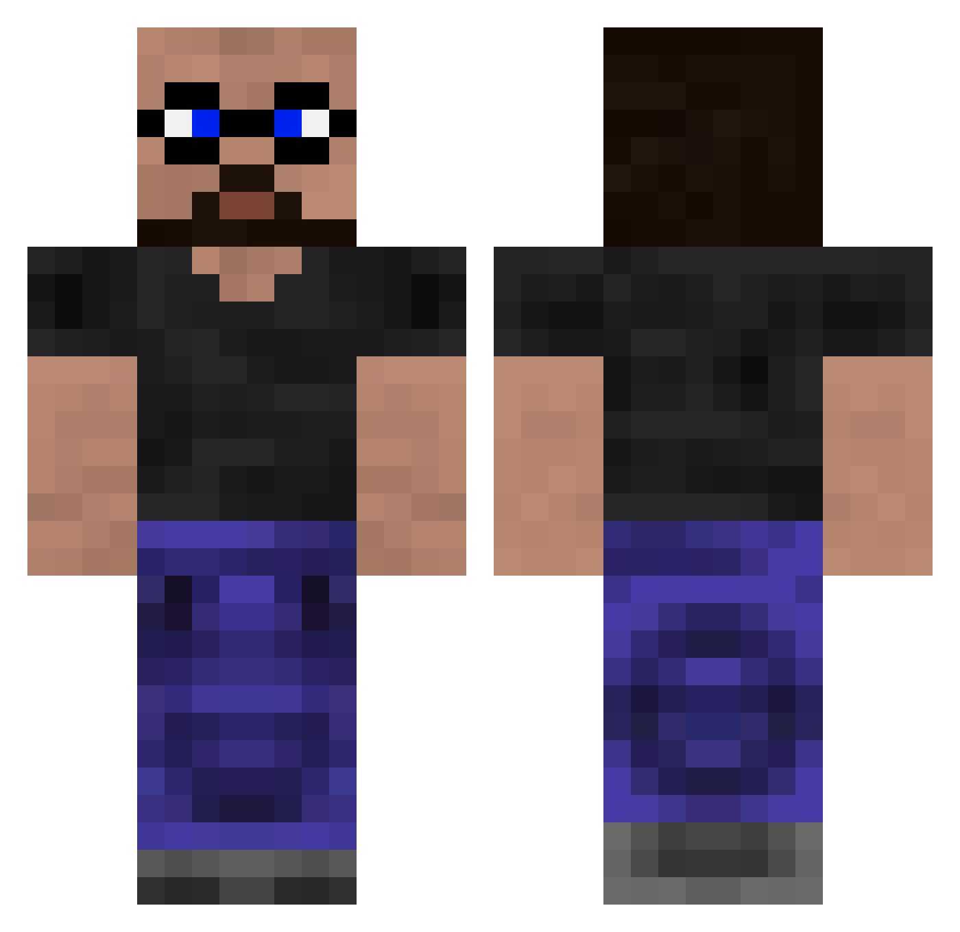 boblin29 Minecraft skin, front and back view