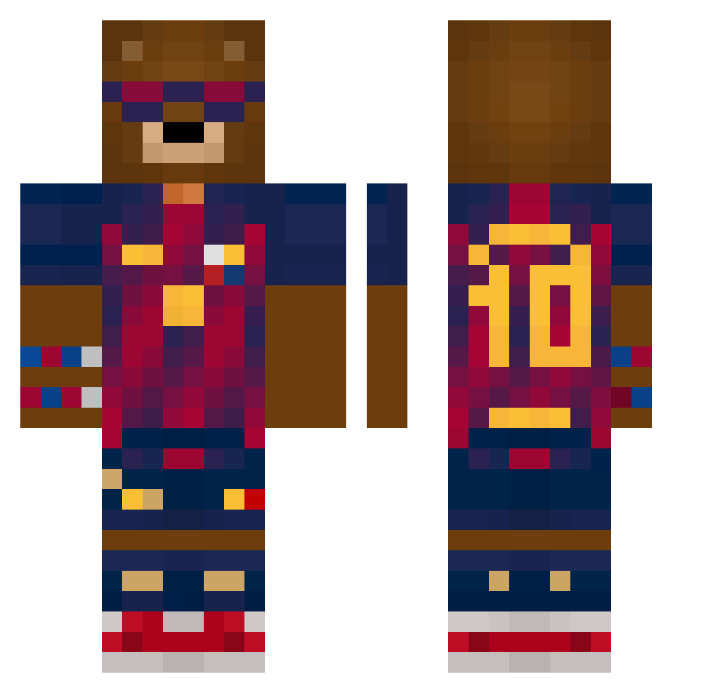 fruitberres Minecraft skin, front and back view
